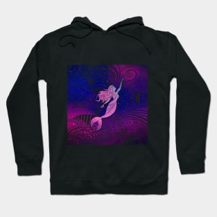 Cool Abstract Mermaid Pattern design Hoodie